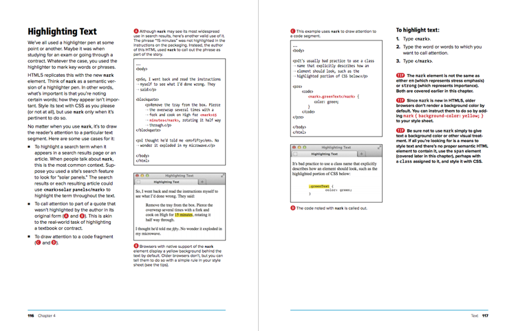 Most subsections start on the lefthand page and continue on the right.